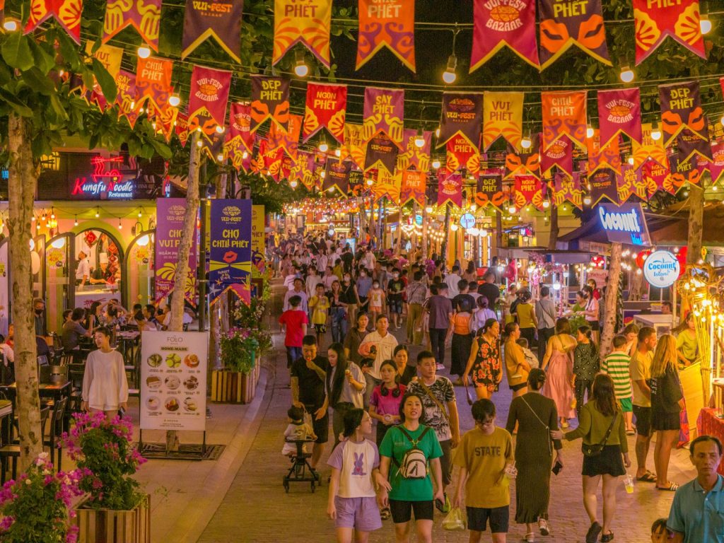 Không gian chợ đêm Vui fest phú quốc